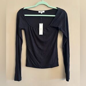Joah Brown Classic Black Long Sleeve Tee
